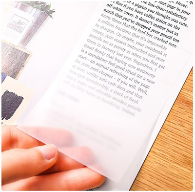 O'Kiddi 200 Pcs Transparent Self-Stick Note Pads,50 Sheets 3x3 Inches 50 Sheets Regular, 1 Colors(Set Of 3, Transparent)