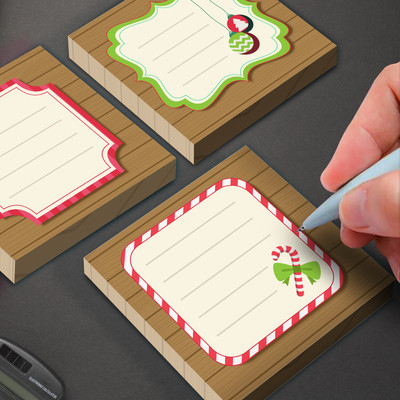 Niki Enterprises Cute Memo Pad 03 ( Set of 3 Pads ) 100 Sheets Regular, 3 Colors(Set Of 3, Multicolor)
