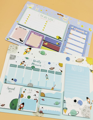 Paper Bear POST iT 20 Sheets Post it, 7 Colors(Set Of 2, Multicolor)