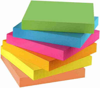 AirSoft Post-it Super Sticky Notes Supernova Neons Collection,400Sheets 3x3 Neon,(80*5) 400 Sheets Self Adhesive Regular Post It, 5 Colors(Set Of 1, Multicolor)