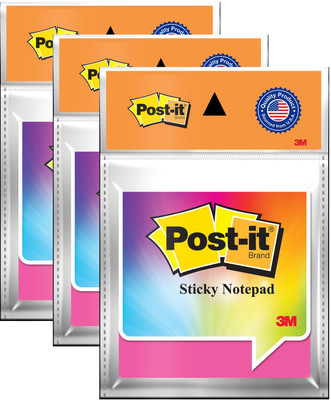 Post-It Magic Cubes 100 Sheets Pop-up, 3 Colors(Set Of 3, Multicolor)