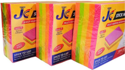 JKK Eco Friendly Sticky note pad And Removable Sticky Notes 400 Sheets Regular, 5 Colors(Set Of 5, 5)