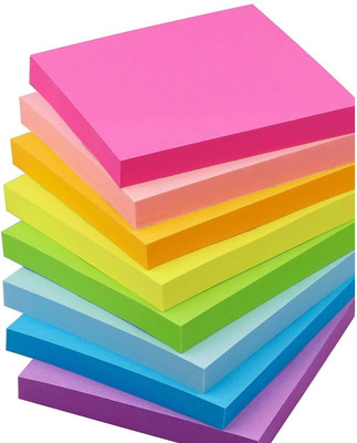 Bruzone 80 Sheets Per Color 400 Sheets Regular, 5 Colors(Set Of 1, Multicolor)