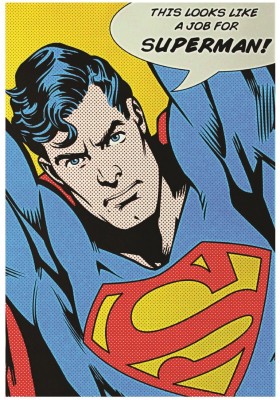 Superman Comic Style Job For Superman Wall Poster A3 Size Photographic Paper(16.5 inch X 11.7 inch, Rolled)