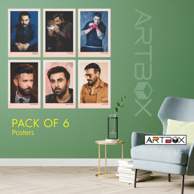 poster bollywood actor Sanju Baba, Salman Khan, Bollywood Super Stars Posters for Decoration Paper Print(11.69 inch X 8.27 inch)
