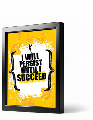 MEMORABLE™ Framed 4x6 Inch Motivational Quote Posters – Inspirational Tabletop Decor for Office, Study, and Gift Paper Print(4 inch X 6 inch)
