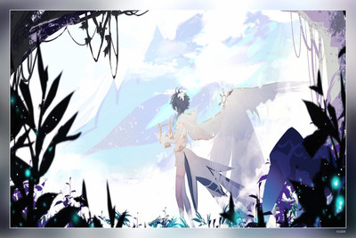 Genshin Impact Venti Genshin Impact Yinshu Hd Matte Finish Poster Paper Print(19 inch X 13 inch, Rolled)