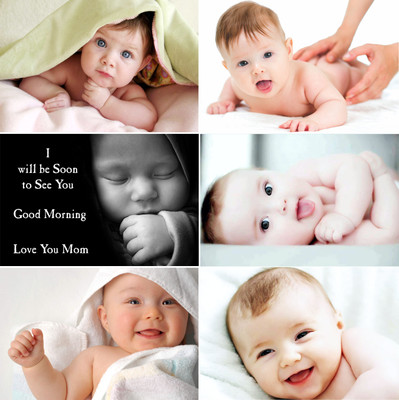 Set of 6 Cute Baby Combo Posters | Smiling Baby Poster | Poster for Pregnant Women | HD Baby Wall Poster for Room decor (12x18-Inch, Thick Paper) Fine Art Print(18 inch X 12 inch)
