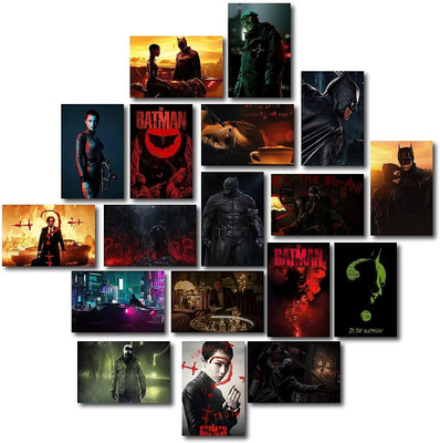 Batman Wall Collage Kit – 18-Pack 6x4 Inch DC Superhero Posters – Dark Knight Wall Art Prints for Bedroom, Home, Office & Fan Decor Fine Art Print(6 inch X 4 inch)