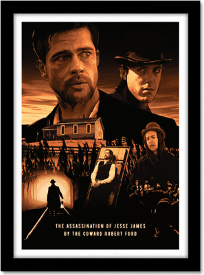 The Assassination of Jesse James Movie Pop Art Framed Poster For Room Office Home Decor Wall Painting Wallpaper Gift Item Paper Print(13 inch X 10 inch, Standard Packaging In Box)