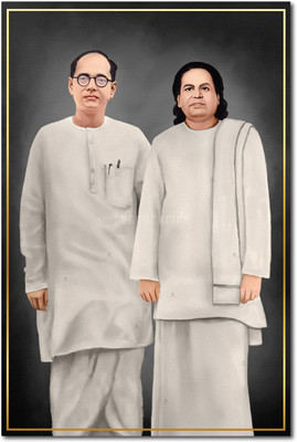 Netaji Subhas Chandra Bose Muthuramalinga Thevar - The Real Hero Wall Poster A3 Fine Art Print(17 inch X 11 inch, Rolled)