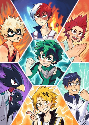 My Hero Academia Poster - 300 GSM 12x18 Unframed Multicolor CHIT-36 Paper Print(18 inch X 12 inch)