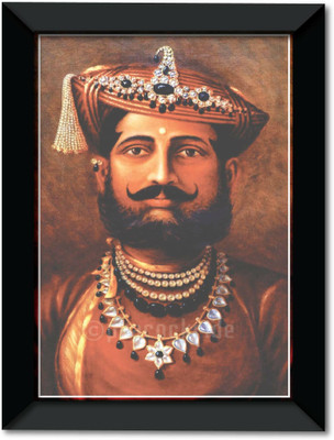 Maharaja Yashwant Rao Holkar I Maratha I Indore I Wall Frame A4 Fine Art Print(13 inch X 10 inch)