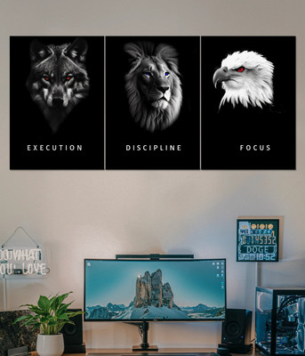 A4 Wall Poster set[EXECUTION DISCIPLINE FOCUS poster] | Premium Decorative Posters for Living Room, Bedroom & Office | Unframed 3D Poster(12 inch X 8 inch)