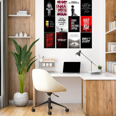 Motivational Baki Poster Set of 12 | A4 Size Wall Posters | HD Print on 300 GSM Paper | Waterproof, Unframed Inspirational Quotes for Office, Study Room, Gym, Bedroom & Decor Canvas Art(12 inch X 8 inch, Pack Of 12)