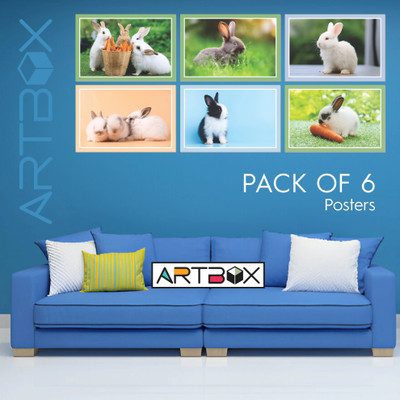Rabbit poster, Cute Rabbit, Animal Wall Poster for Room-edt Paper Print ...