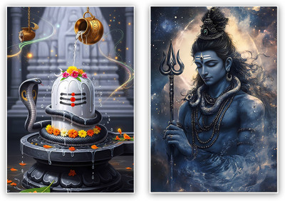 mahadev shivlinga poster Photographic Paper(19 inch X 13 inch)