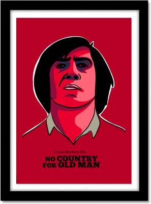 No Country for Old Men Large Framed Poster for Room & Office(13x19 inch,Framed) Paper Print(19 inch X 13 inch)