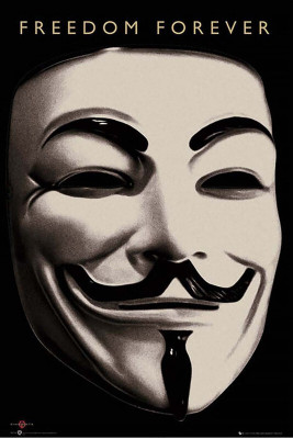 Poster Guy Fawkes Mask sla478 (Wall Poster, 13x19 Inches, Matte Paper, Multicolor) Fine Art Print(19 inch X 13 inch, Rolled)