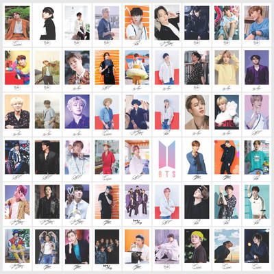 BTS Special Edition Lomocards 54 Cool Autograph Card With HD Different Pictures Paper Print(4 inch X 3 inch, Box)