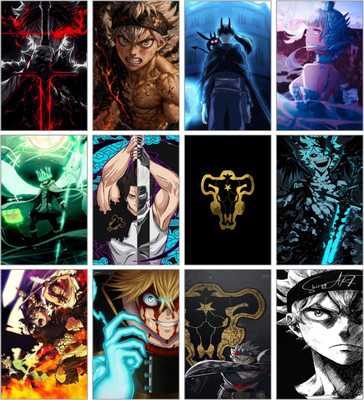 Perfect — this image features a Black Clover Poster Set of 12, showcasing the series’ powerful characters like Asta, Yuno, Noelle, and the Black Bulls insignia in bold anime-style artwork. 3D Poster(11.5 inch X 8.5 inch) Perfect — this image features a Black Clover Poster Set of 12, showcasing the series’ powerful characters like Asta, Yuno, Noelle, and the Black Bulls insignia in bold anime-style artwork. 3D Poster(11.5 inch X 8.5 inch)