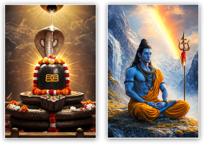 mahadev shivlinga poster Photographic Paper(19 inch X 13 inch)