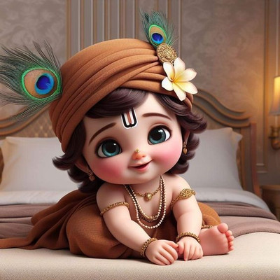 Sandhya Craft Vinyl Religious Multicolor Wallpaper(L x W: 45 cm x 48 cm)