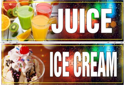 Poster For Hotel Restaurant Bar Caterer Sticker Juice & Ice Cream Wall Poster sl1643 (13x19 Inches, Matte Paper, Multicolor) Fine Art Print(19.1 inch X 13.1 inch, Rolled)