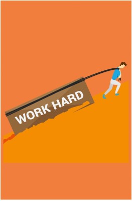 Inephos 'Work hard' Motivation Poster Paper Print(18 inch X 12 inch, Rolled)