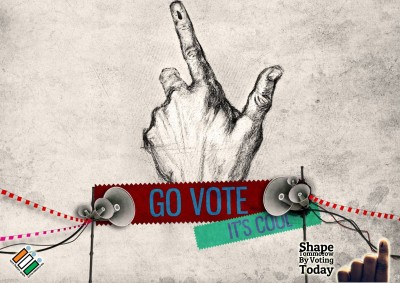 Election Vote-Go Vote Its cool A4 Poster (Pack of 2) on Art Paper for Vote Election Campaign Fine Art Print(19.1 inch X 13.1 inch, Rolled)