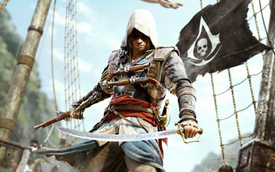 Assassin's Creed 4 Black Flag Game ON FINE ART PAPER HD QUALITY WALLPAPER POSTER Fine Art Print(19 inch X 13 inch, Rolled)