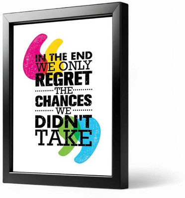 MEMORABLE™ Framed 4x6 Inch Motivational Quote Posters 3D Poster Office, Study, and Gift Ideas Paper Print(4 inch X 6 inch)
