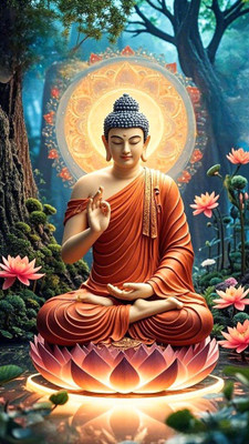 Gautam Buddha Poster for Home Decoration D29 Paper Print(18 inch X 12 inch)