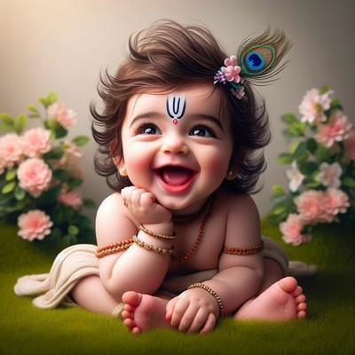 Lord Of Heavens kriahna 1976 Multicolour, Matte Vinyl Stickers Printed, 12 x 18 Inch Photographic Paper(12 inch X 18 inch, radha krishna poster)