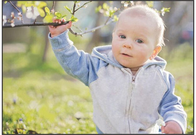 Smart Books Publishers Baby Poster - 13x19 Inch Cute Baby Art for Pregnant Women | High-Quality, Water-Proof & Laminated | Perfect Wall Decor for Nursery & Bedroom Photographic Paper(19 inch X 13 inch, Rolled)