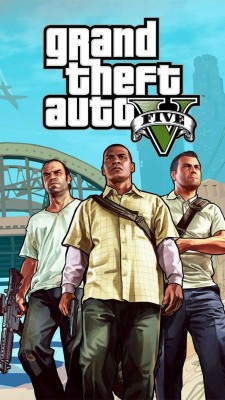 GTA 5 POSTER || 12×18 inches size || HD posters|| Wall decor posters Photographic Paper(18 inch X 12 inch)