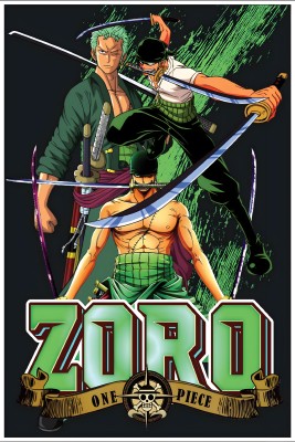 Anime Poster of ZORO From The anime series One Peice Paper Print(18 inch X 12 inch, Rolled)