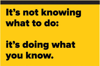 It's Doing What You Know Poster | Inspirational Posters For Offices Paper Print(12 inch X 18 inch, Rolled)