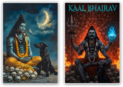 Mahadev kaal bhairav poster Photographic Paper(19 inch X 13 inch)