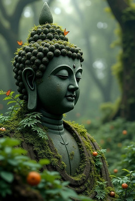 Gautam Buddha Poster for Home Decoration D25 Paper Print(18 inch X 12 inch)