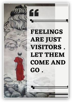 Buddha Poster Wall Sticker Motivational Wall Posters Buddha Painting Photographic Paper(19 inch X 13 inch)