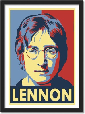 John Lenon Hope Framed Poster for Room & Office(10x13 inch,Framed) Paper Print(13 inch X 10 inch, Framed)