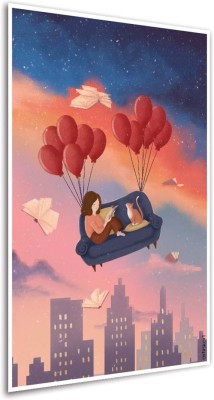 Printed Cute Poster for Students Readers Living Room - Book Fantasy Art Print -Photographic Paper (12inchx18 inch, Unframed) Photographic Paper(18 inch X 12 inch, Rolled)