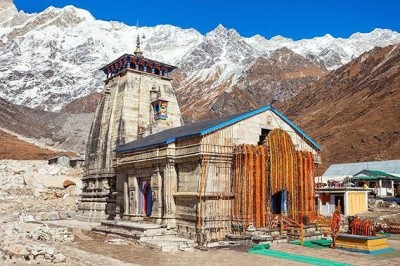 Kedarnath Mandir Art Wall PosterDEEPART956056 Paper Print(12 inch X 18 inch)