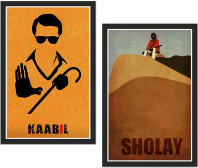 bollywood funny poster, bollywood movie posters for Room Decoration-edt Paper Print(18 inch X 12 inch, Rolled)