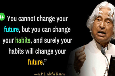 Dr. A.P.J. Abdul Kalam Poster 12x18 Inch | Motivational Quote Wall Poster for Students, Study Room, Office & Home Decor 3D Poster(12 inch X 18 inch)