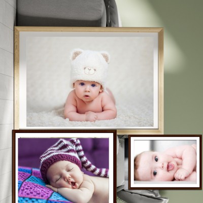 Adorable Moments: Sweet Baby Smilesposter Photographic Paper(11.69 inch X 8.27 inch, A4)