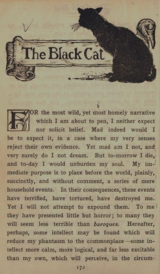 The Black Cat Vintage Storybook Page A4 Wall Art Poster, Literary and Reading Decor for Bedroom, Study Room and Home Office, Unframed Matte Paper Print Paper Print(11.69 inch X 8.27 inch)