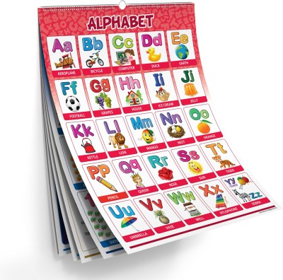 Aryans Eduworld, Early Learning Educational Charts, Look And Learn Senior Calendar Wall Chart for Kids, 20 Subjects Alphabet, Animals, Fruits, Shapes, Solar System, Currency, Good Habits. Size 14 X 19 (Front & Back 10 pages). Paper Print(19 inch X 14 inch)
