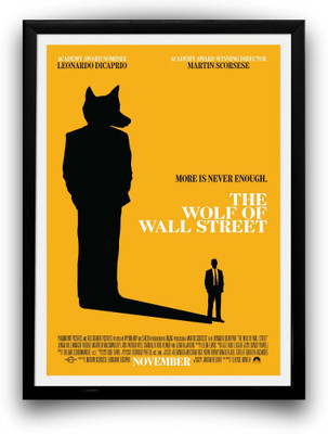 The Wolf of Wall Street | Poster/Wall Art | Movie Minimalist Framed Wall Poster Photographic Paper(10 inch X 13 inch, Standard)